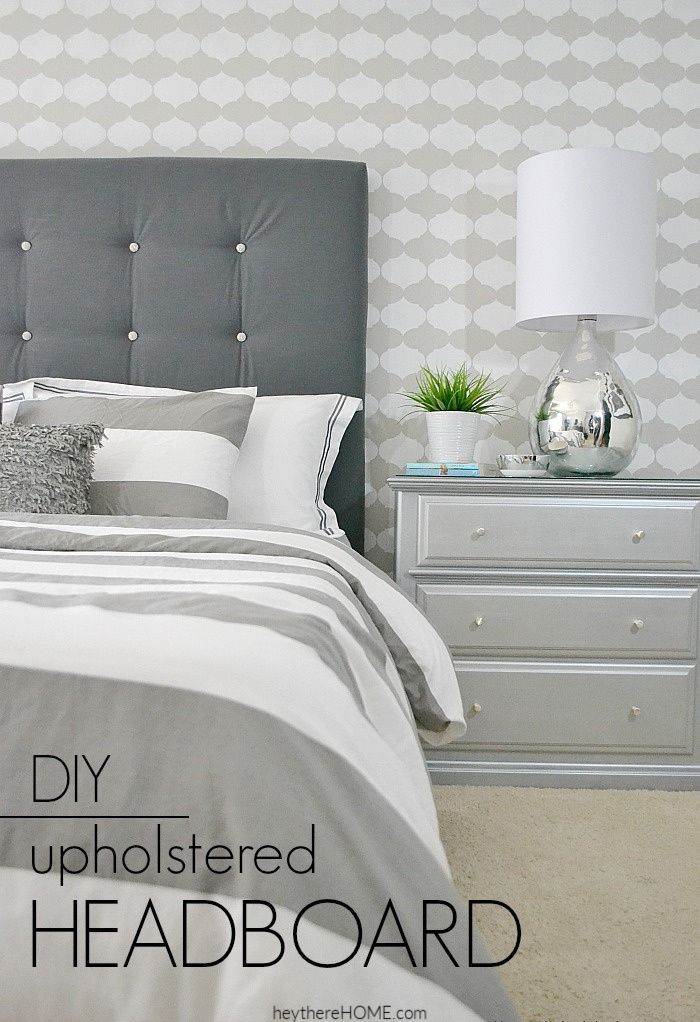 DIY Upholstered Headboard With Tufting! -   21 diy projects For Bedroom tufted headboards
 ideas