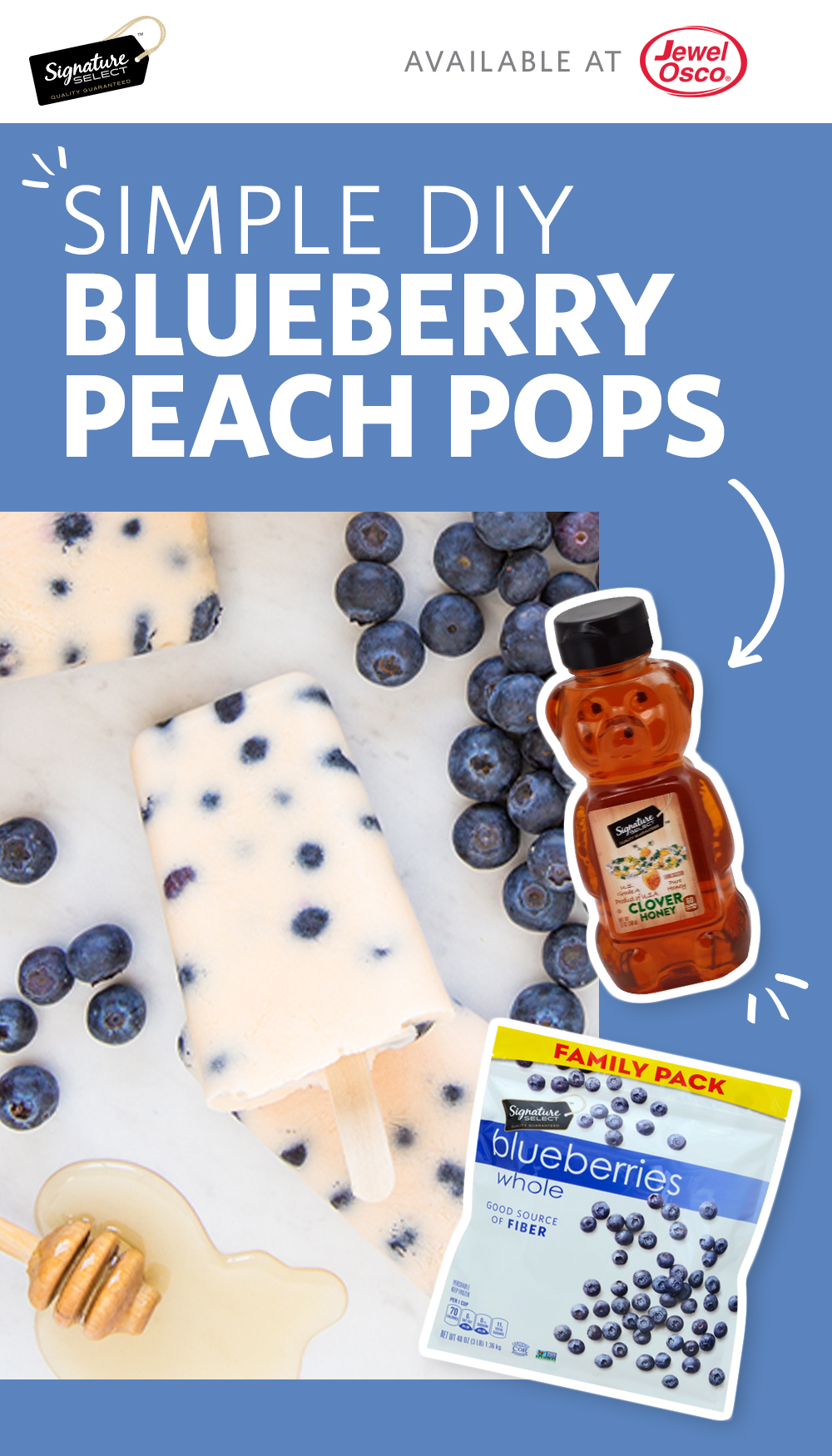Jewel-Osco Snacks Blueberry Peach Pops -   21 healthy recipes For Weight Loss simple
 ideas