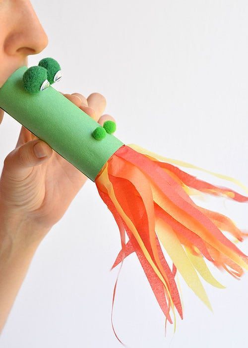 Paper Roll Dragon Craft -   21 kids crafts for toddlers
 ideas