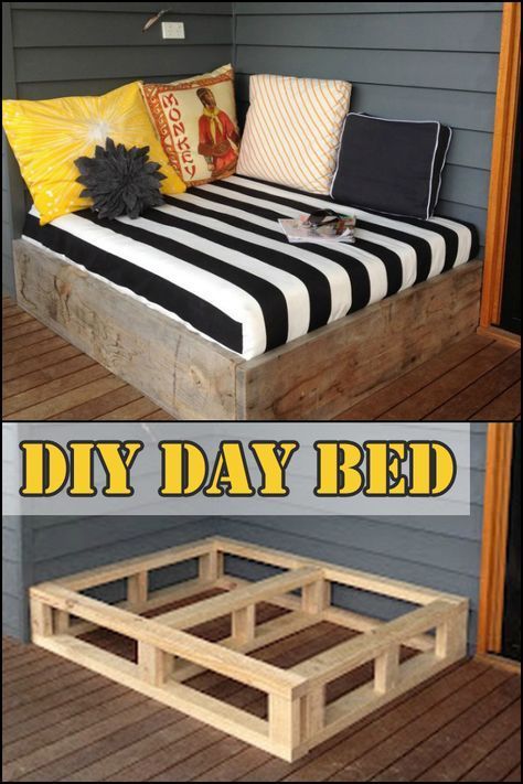 Make a day bed from reclaimed timber -   22 diy projects For College summer
 ideas