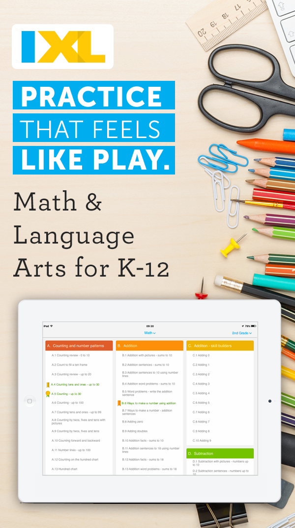 An educational website that kids LOVE! IXL is the world's most popular subscription-based learning site for K-12. Used by over 5 million students, IXL provides unlimited practice in more than 6,000 topics, covering math, language arts, science, and social studies. -   22 diy projects For College summer
 ideas