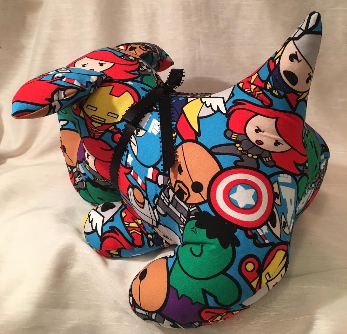 Handmade item, Super puppy,handmade stuffed animal, a dog lovers gift, great for kids of all ages, fun pillow, a soft sculpture, unique gift -   22 fabric crafts Homemade christmas gifts
 ideas