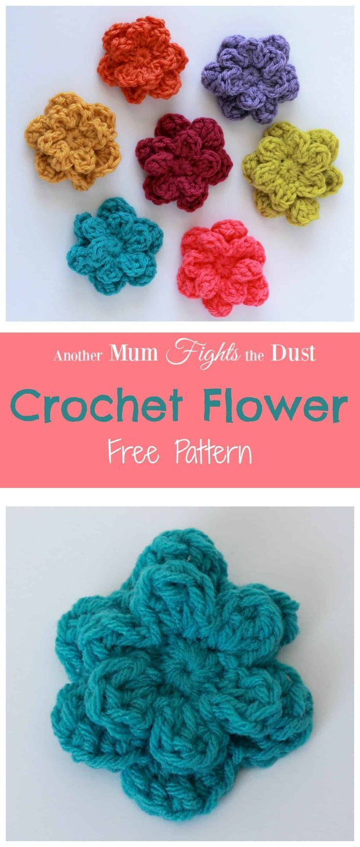 Crochet Flower Pattern -   22 knitting and crochet Projects mom
 ideas
