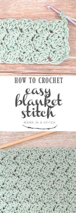 How To Crochet the Blanket Stitch -   22 knitting and crochet Projects mom
 ideas