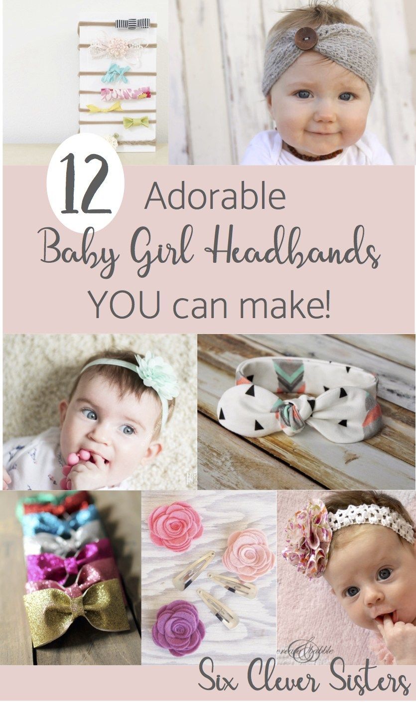 12 Adorable Baby Girl headbands YOU can make! -   23 diy projects Clothes link
 ideas