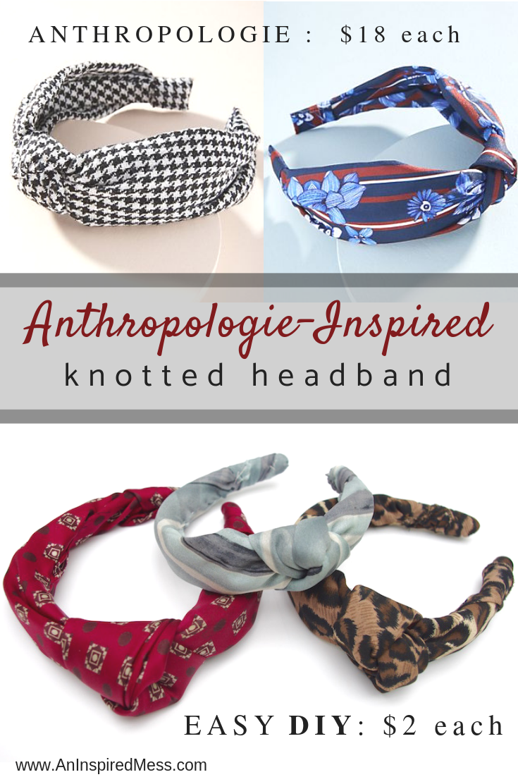 Anthropologie-Inspired Knotted Headband -   23 easy diy for teens
 ideas