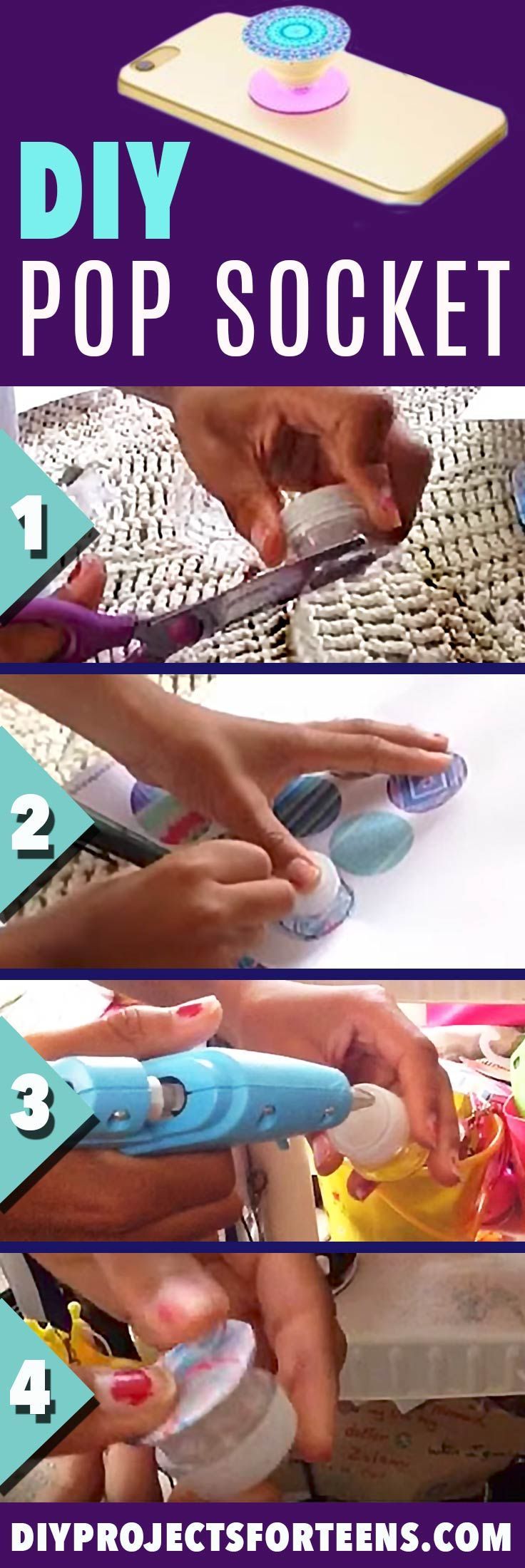 She Uses A Plastic Bottle Top And Glue To Make The Coolest Phone Hack Ever! -   25 diy projects For Teen Girls schools
 ideas