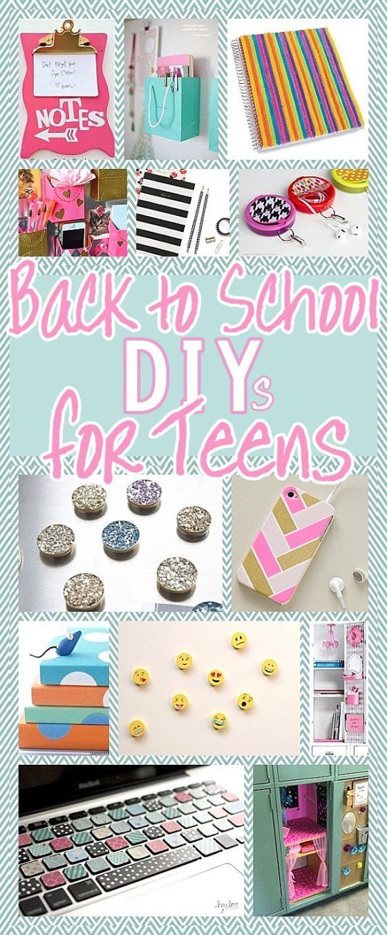 The BEST Back to School DIY Projects for Teens and Tweens {Locker Decorations, Customized School Supplies, Accessories and MORE!} -   25 diy projects For Teen Girls schools
 ideas