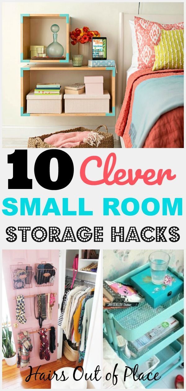 10 Bedroom Organization Hacks That'll Keep Your Small Space Tidy -   25 diy storage bedroom
 ideas