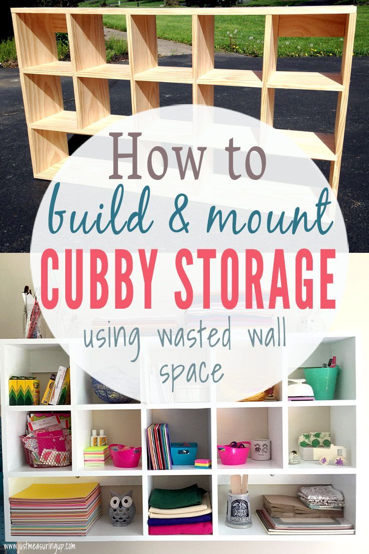 How to Build DIY Cubby Shelves that Mount -   25 diy storage bedroom
 ideas
