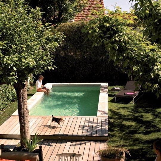 How To Fit a Pool into a Small Backyard -   7 small garden pool
 ideas