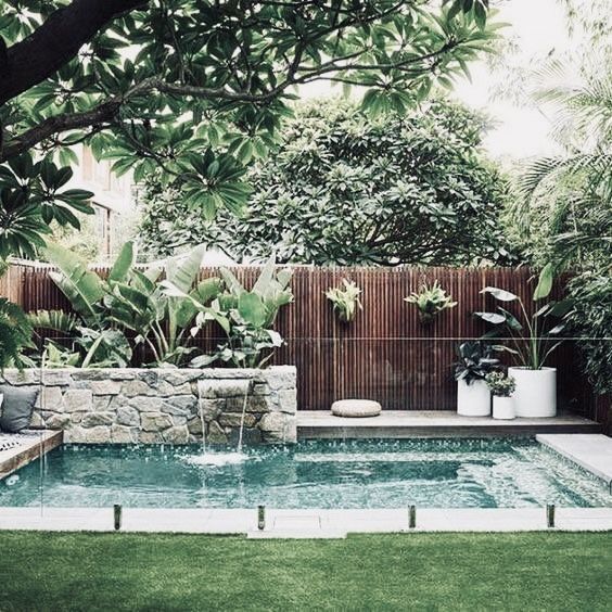 53 Minimalist Small Pool Design With Beautiful Garden Inside -   7 small garden pool
 ideas