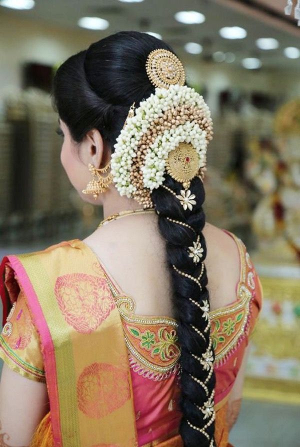 Gorgeous And Retro Indian Wedding Bridal Hairstyle -   8 hairstyles Indian engagement
 ideas