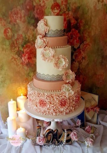 75 Creative Wedding Cake Ideas And Inspiration -   9 cake design anniversary
 ideas