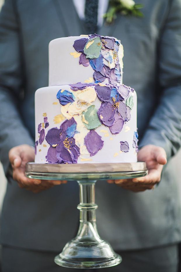 Trend Alert: Spatula Painted Wedding Cakes -   9 cake design anniversary
 ideas