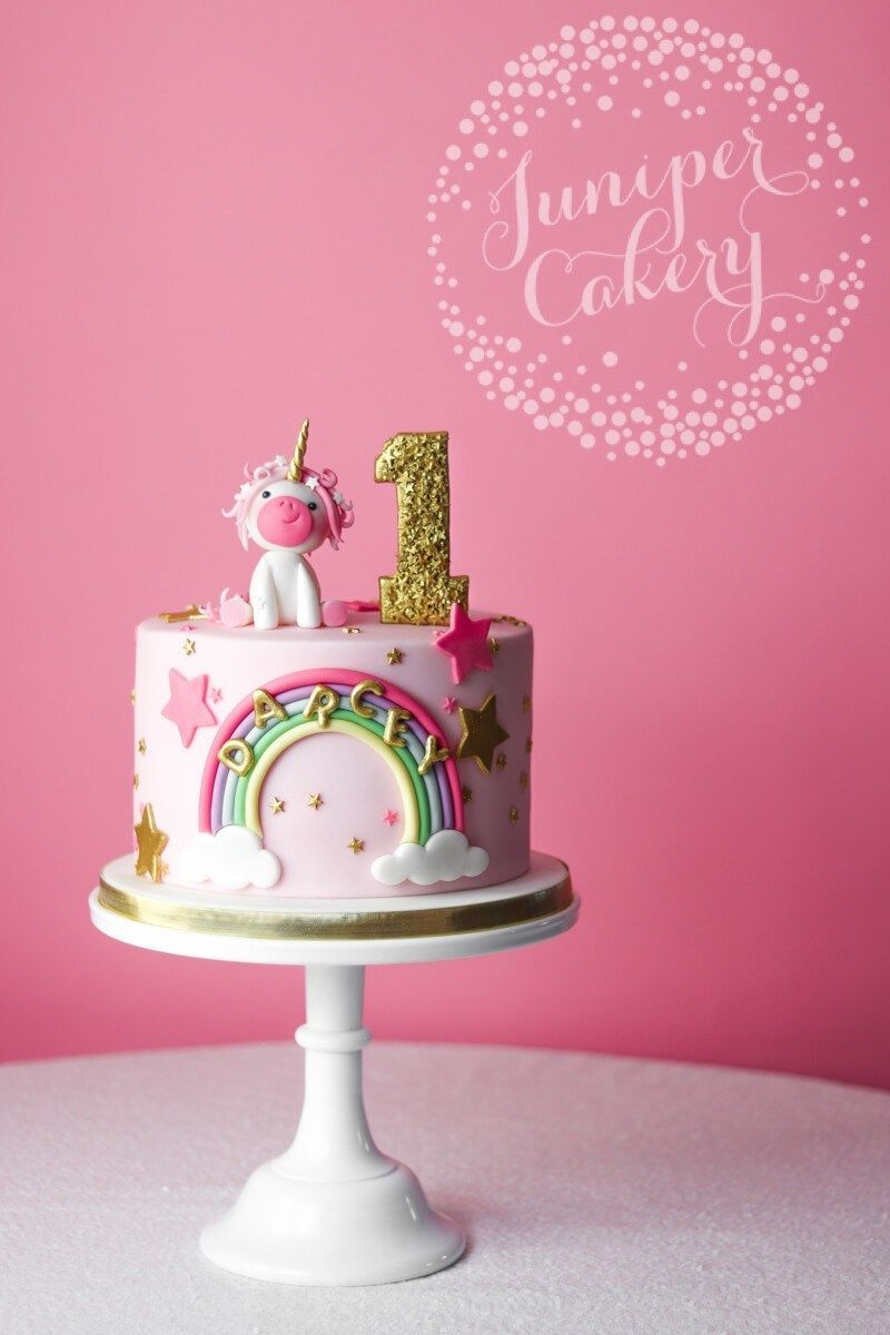 Magically Adorable Pretty in Pink Unicorn Birthday Cake -   9 cake Fondant pink
 ideas