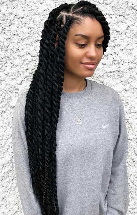 23 Hot Marley Twist Hairstyles to Try Right Now -   9 hairstyles Fancy twists ideas