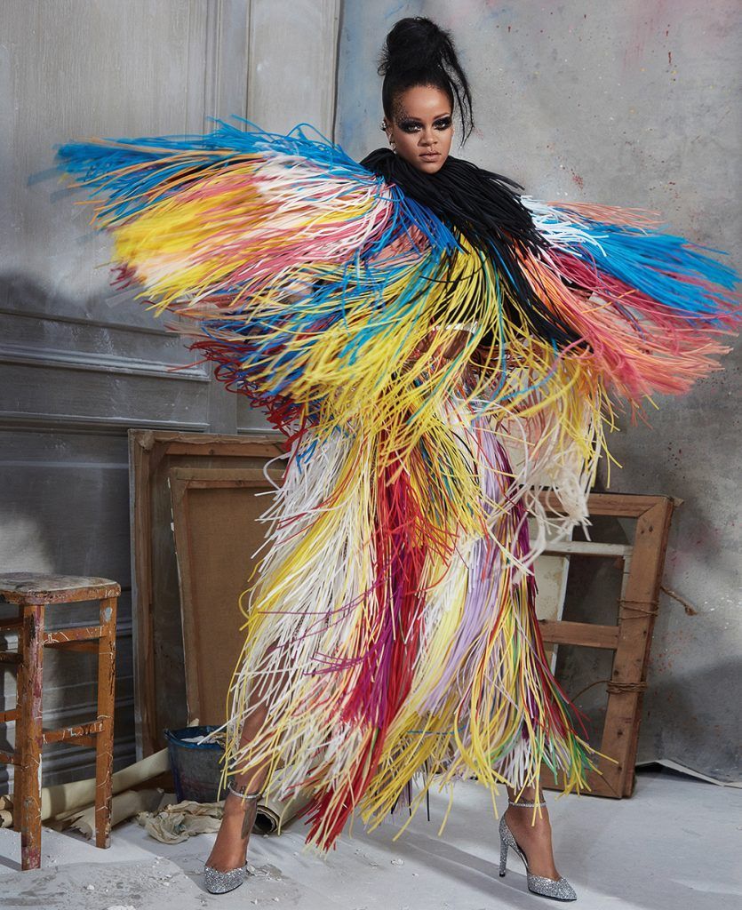 Dennis Leupold for Harper’s Bazaar with Rihanna -   9 makeup Colorful harpers bazaar
 ideas