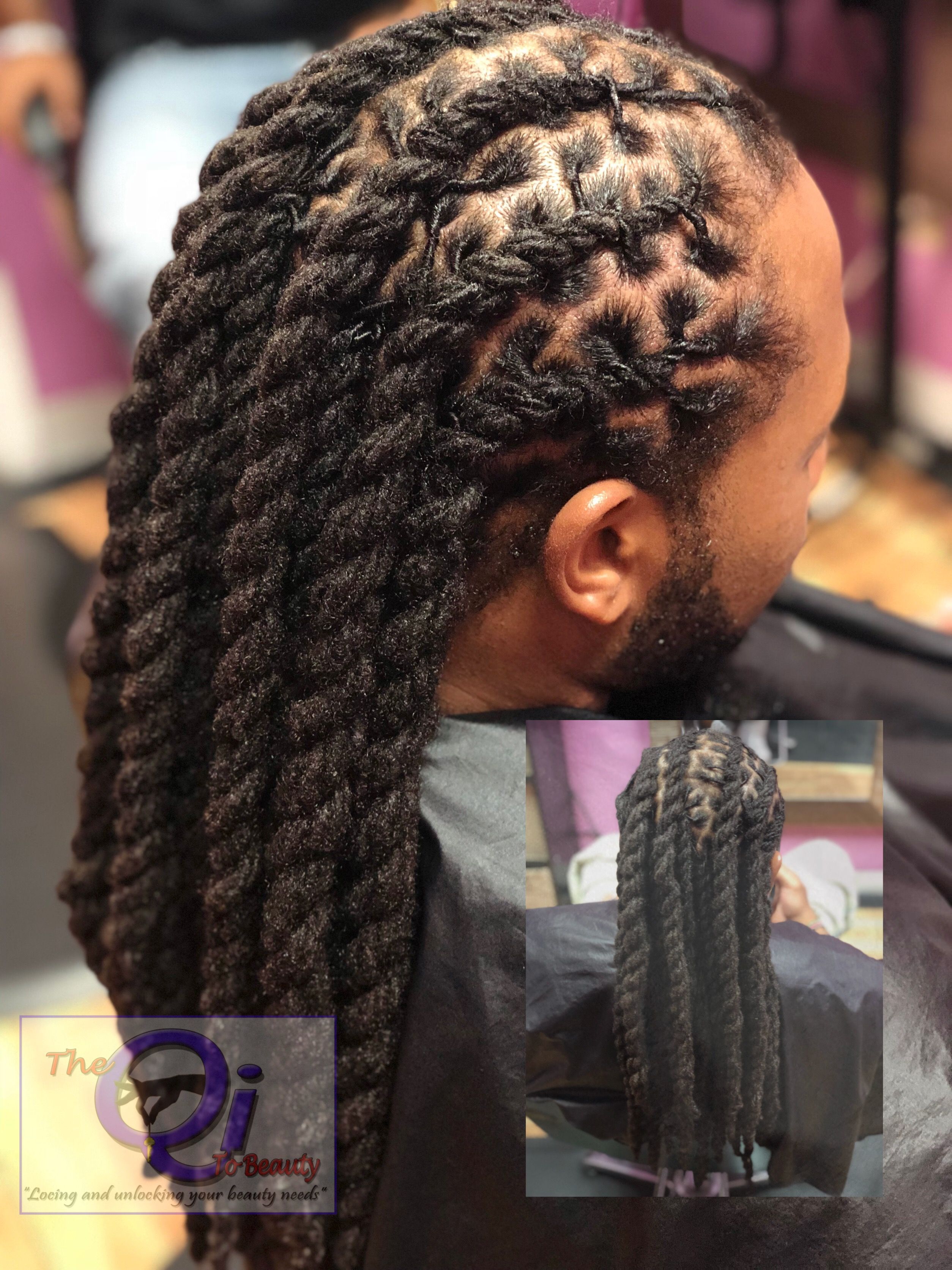 Dread loc styles- rope braids @theqitobeauty -   10 dreadlock hairstyles For Men
 ideas