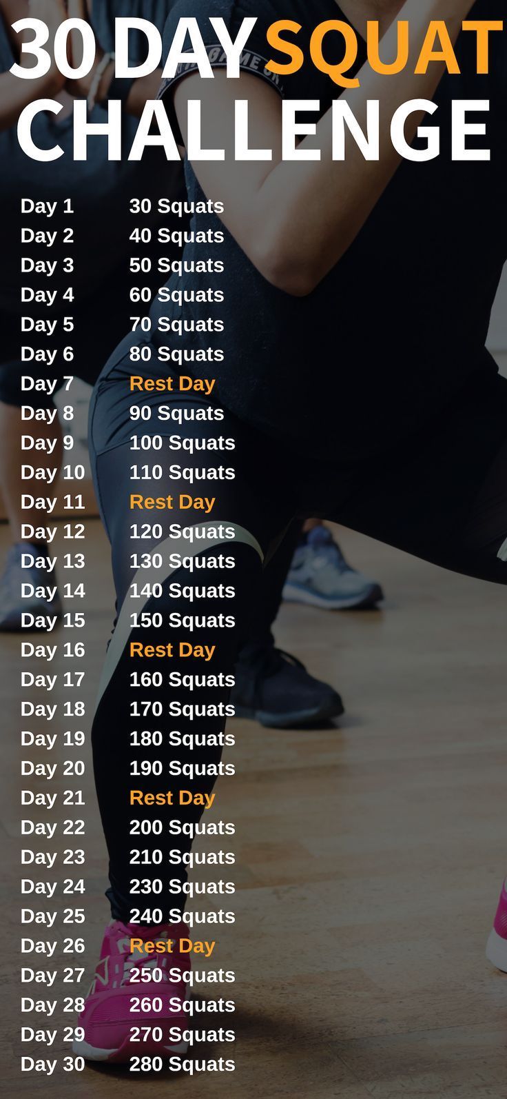 30 Day Squat Challenge To Transform Your Butt -   10 fitness Workouts challenge ideas