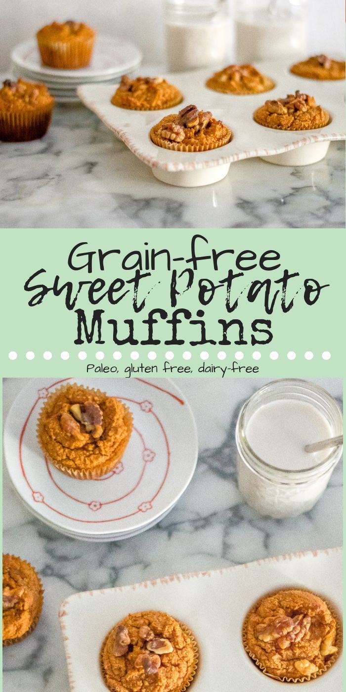 Grain-Free Sweet Potato Muffins -   10 healthy recipes Clean grain free
 ideas