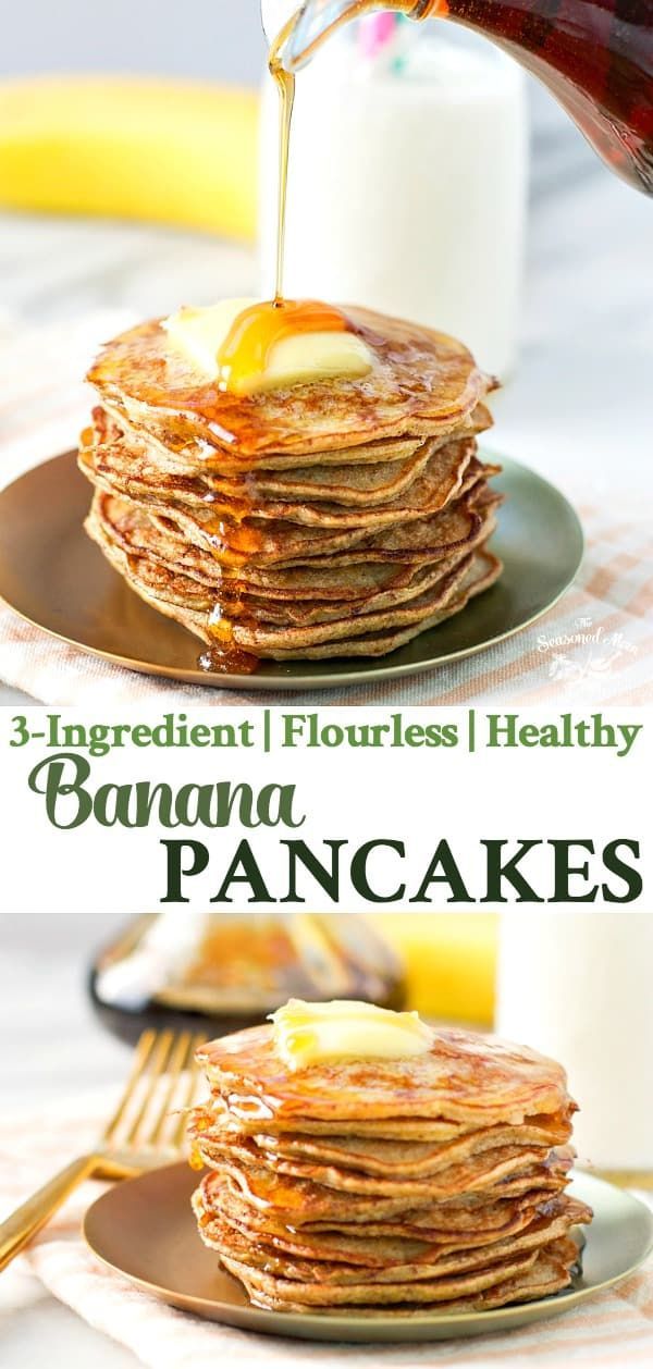 3-Ingredient Healthy Banana Pancakes -   10 healthy recipes Clean grain free
 ideas