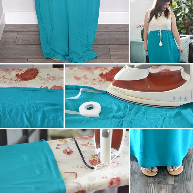 How to Hem a Maxi Skirt or Dress - No Sewing Required -   11 dress DIY life
 ideas