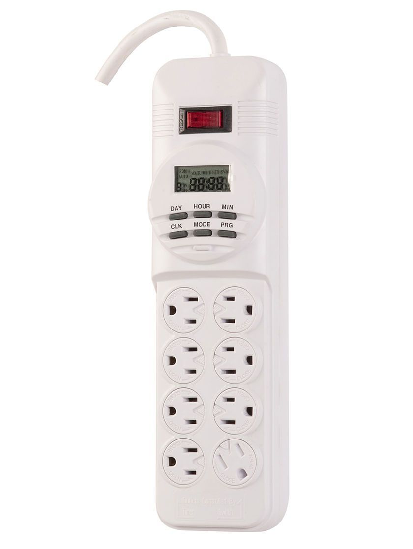 Power Strip with Timer -   11 electrical planting Room
 ideas
