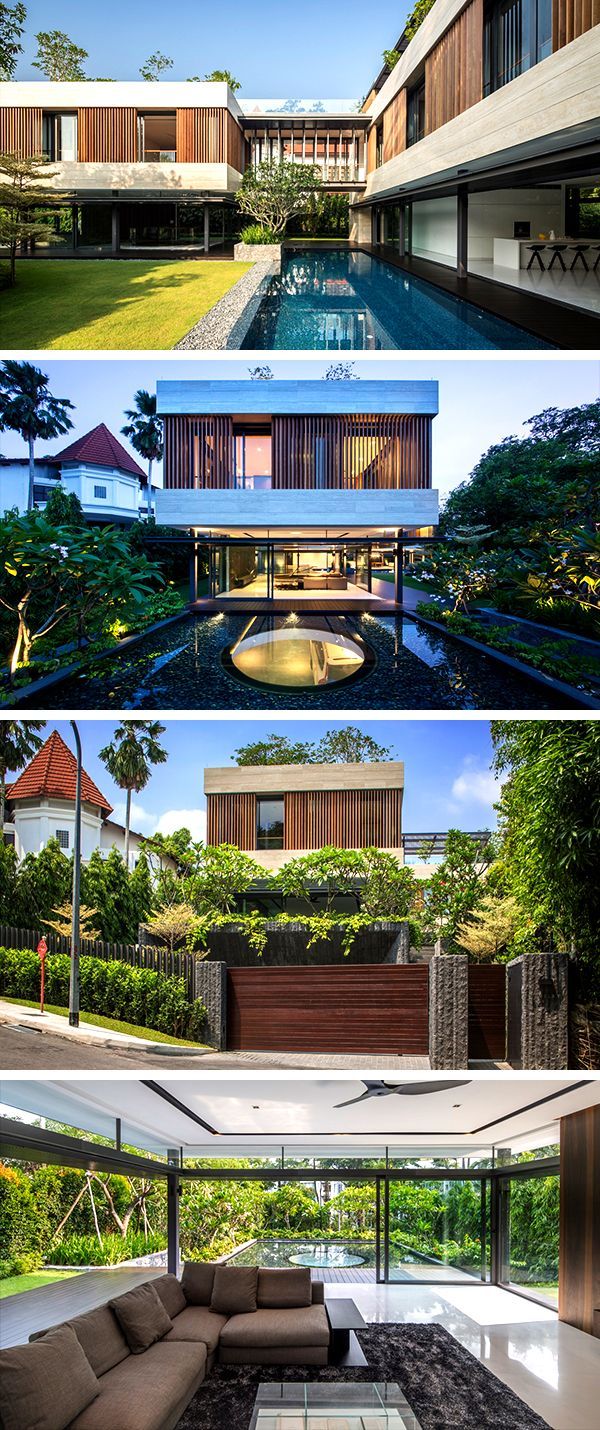 Secret Garden House by Wallflower Architecture + Design in Singapore -   11 garden design Luxury architecture ideas