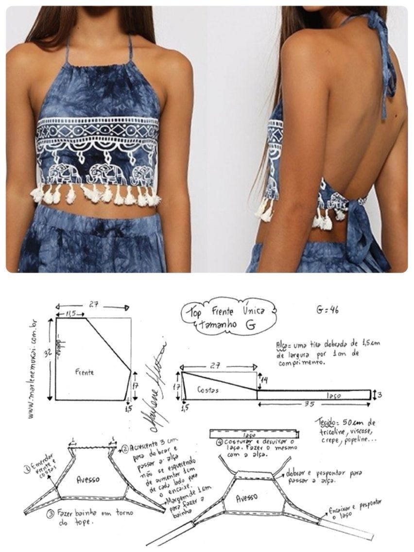 21+ Wonderful Photo of Crop Top Sewing Pattern -   12 DIY Clothes Ideas dress
 ideas