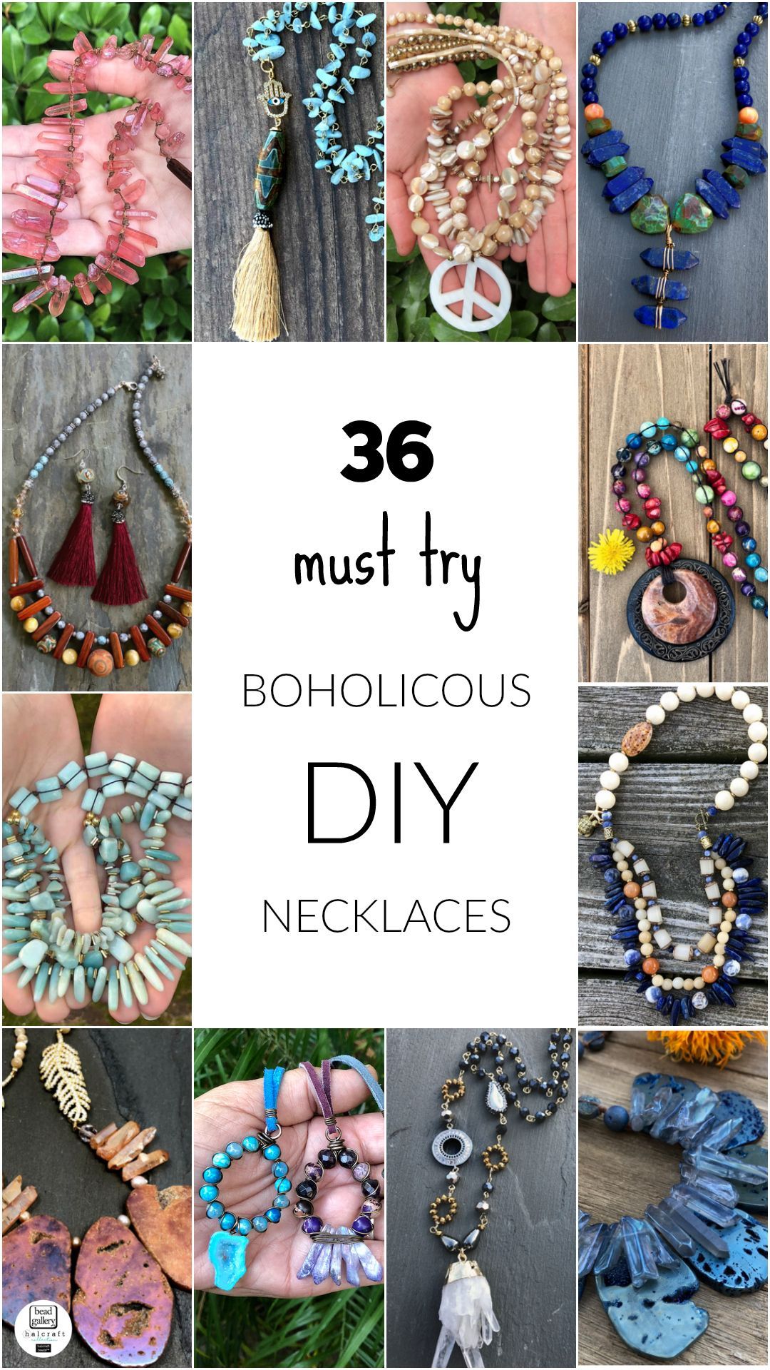 36 Boholicious Necklace Tutorials -   12 diy necklace wood
 ideas
