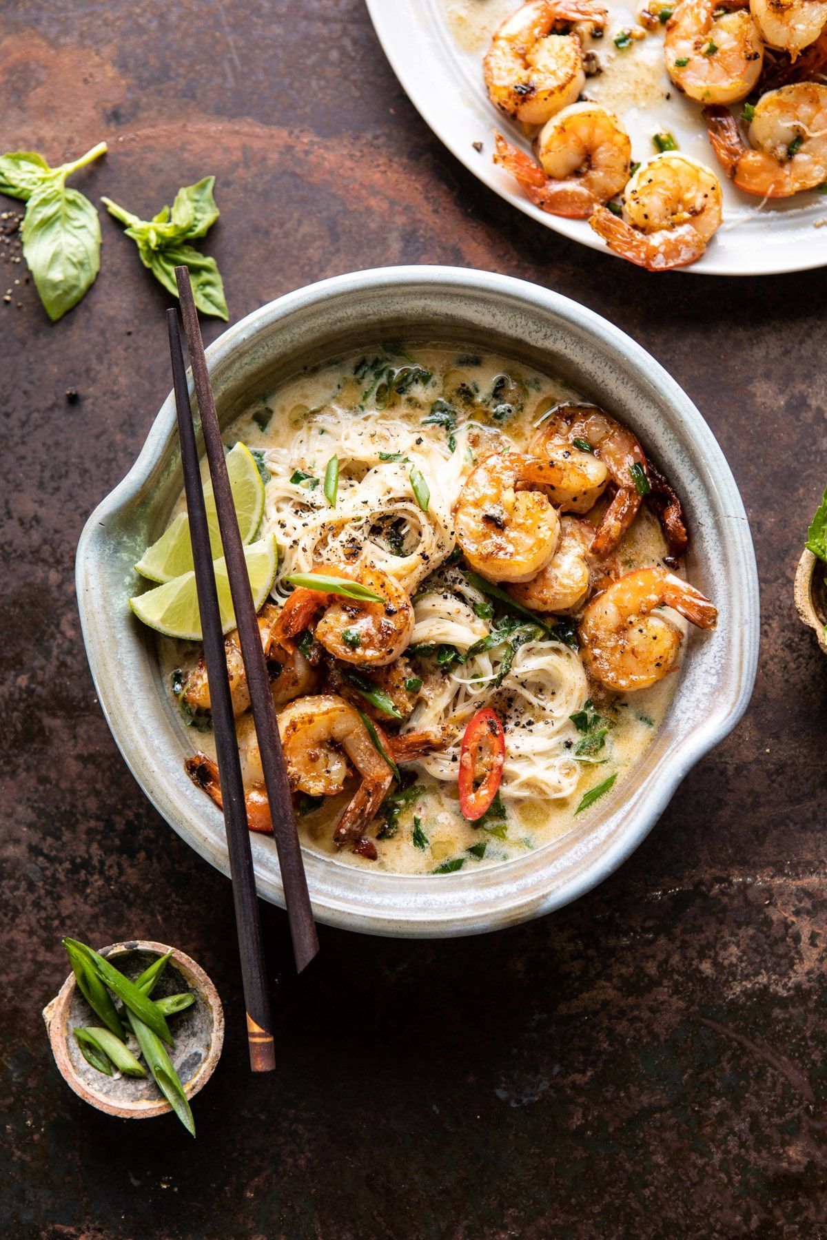 Saucy Garlic Butter Shrimp with Coconut Milk and Rice Noodles -   12 healthy recipes Shrimp rice noodles ideas