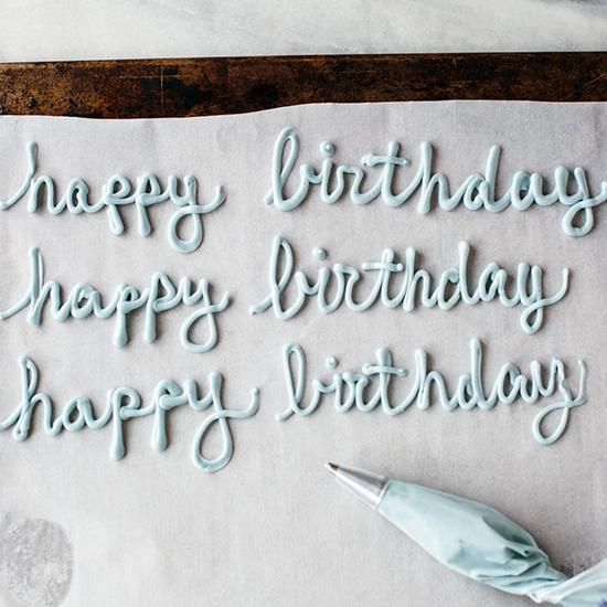 13 cake Decorating writing
 ideas