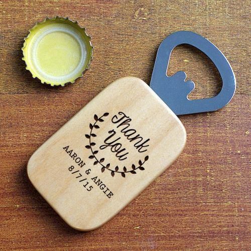 Thank You Bottle Opener Favor -   13 cute wedding Favors
 ideas