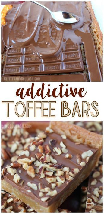 Toffee Bars -   13 desserts Nutella treats ideas