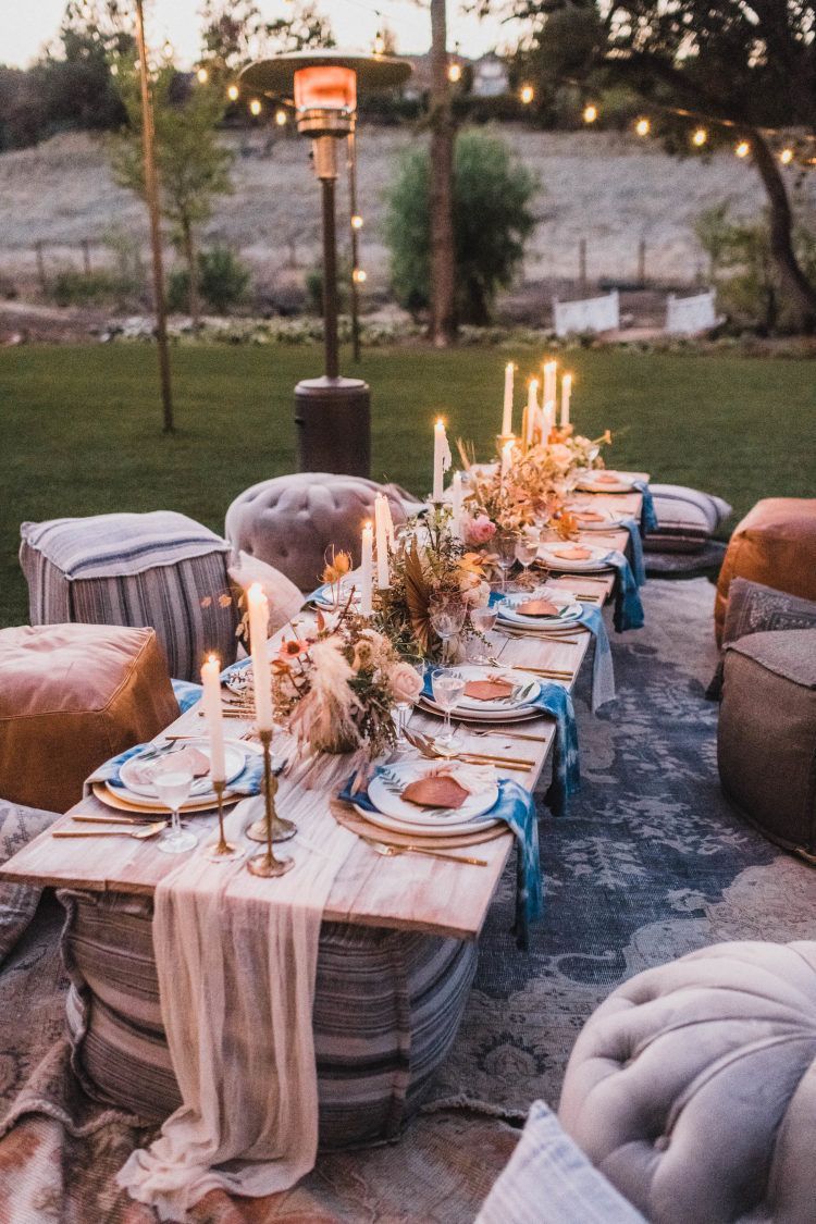 This Bohemian Dinner Party is Pairing Cocktails With S'mores -   13 Event Planning Food dinner parties
 ideas