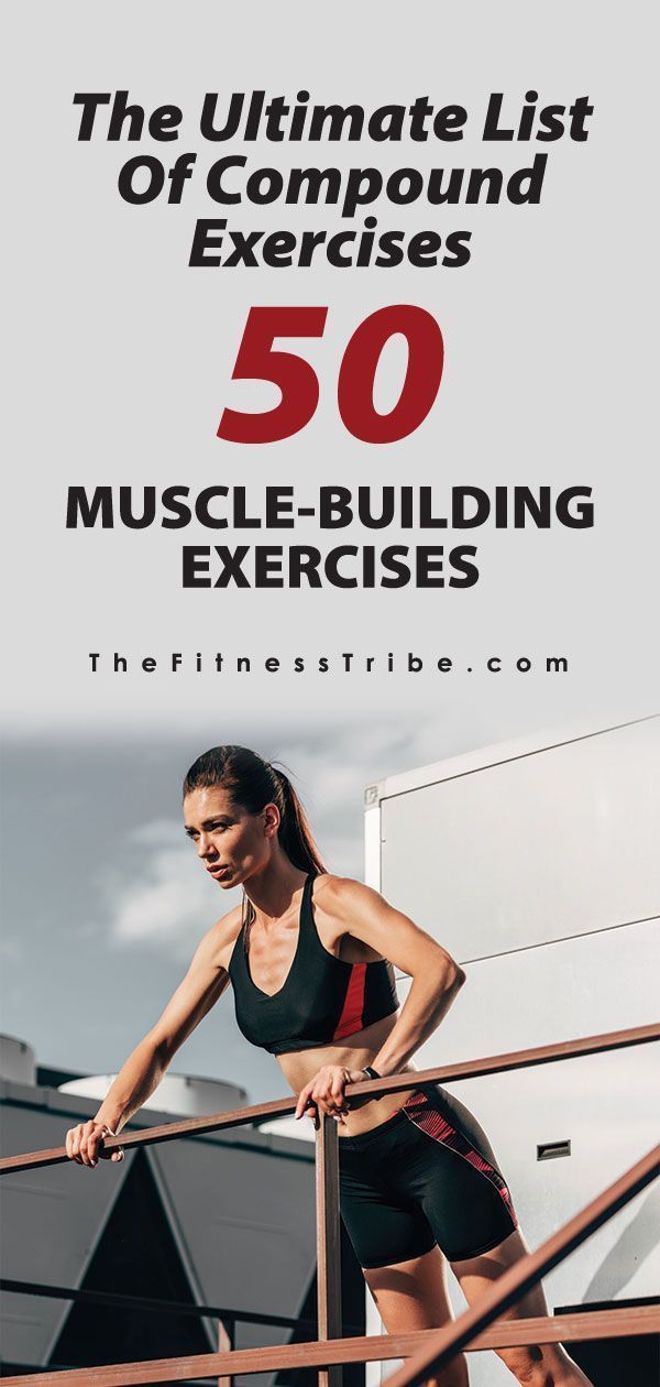 The Ultimate List of Compound Exercises: 50 Muscle-Building Exercises -   13 fitness Training men
 ideas