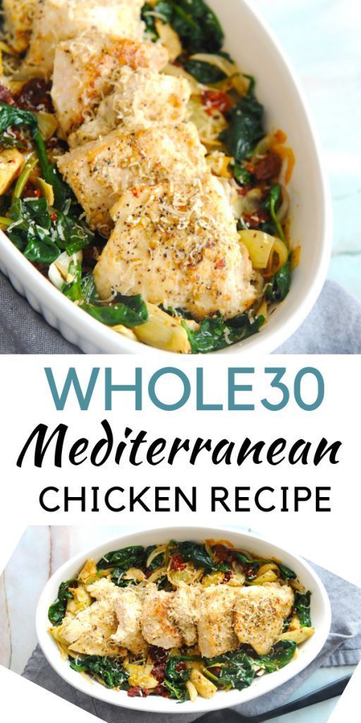 Whole30 Mediterranean Chicken -   13 healthy recipes For One easy
 ideas