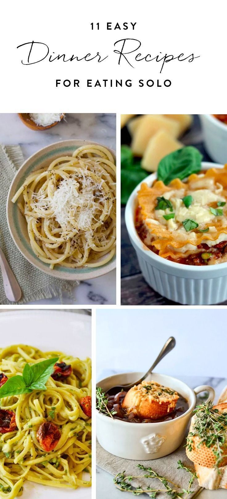 11 Easy Single-Serve Dinner Recipes for When You're Eating Solo -   13 healthy recipes For One easy
 ideas