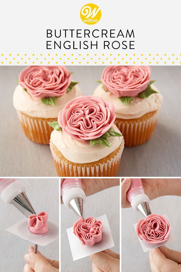 How to Pipe a Buttercream English Rose -   14 cake Frosting rose
 ideas