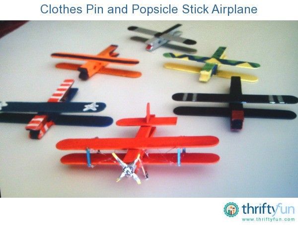 Clothes Pin and Popsicle Stick Airplane -   14 DIY Clothes For School popsicle sticks ideas
