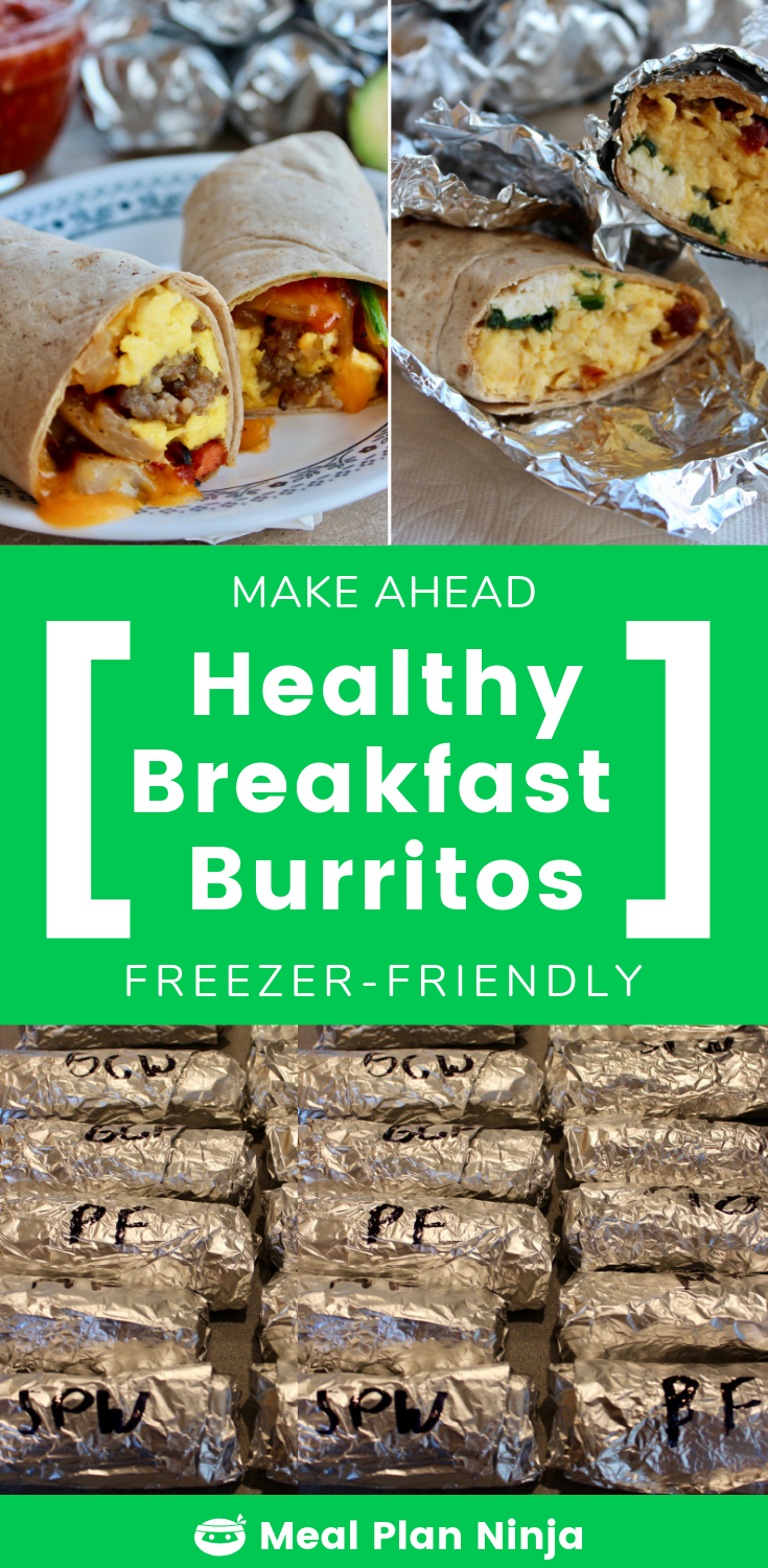 Healthy Breakfast Burritos To Meal Prep (Freezer-Friendly) -   14 healthy recipes Breakfast meal prep
 ideas