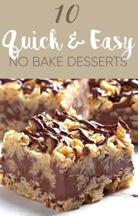 10 Quick And Easy No Bake Desserts -   15 birthday desserts Easy
 ideas