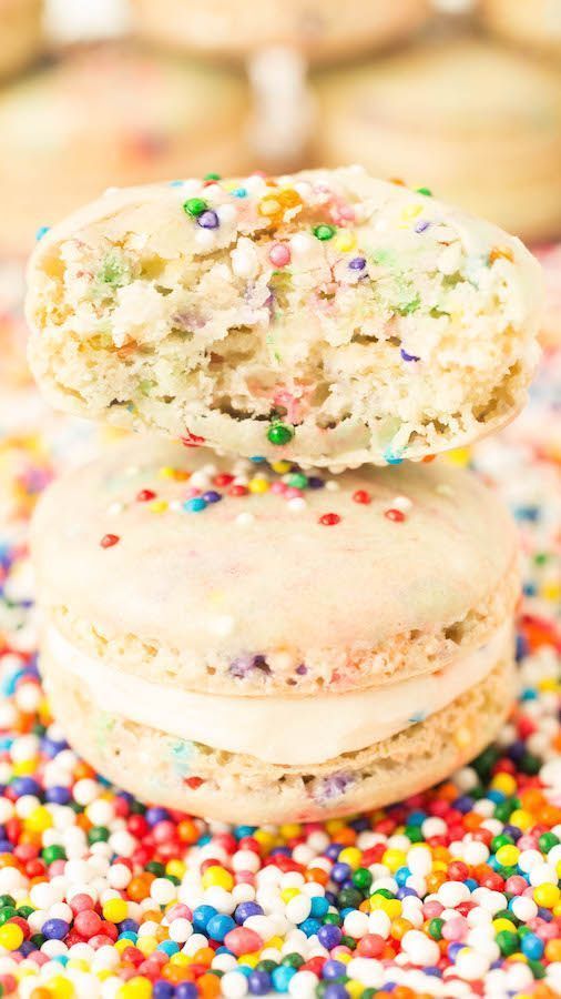 Funfetti Birthday Macarons -   15 birthday desserts Easy
 ideas