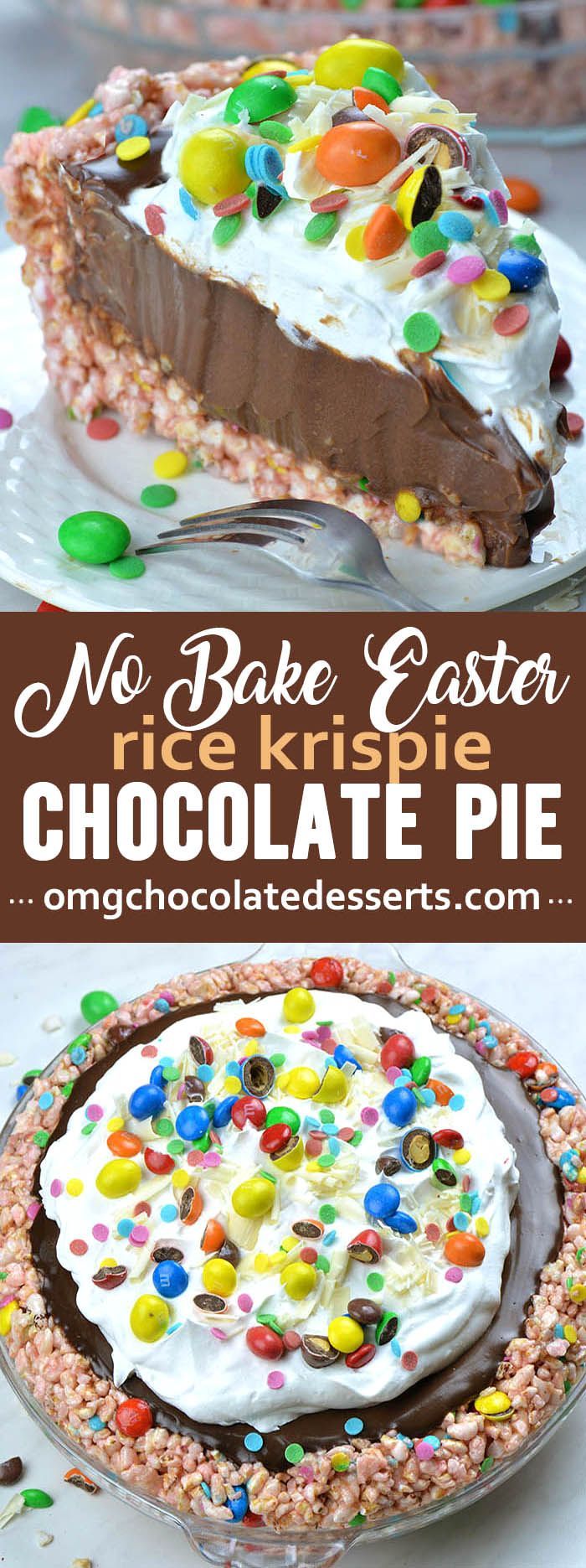 No Bake Easter Chocolate Pie -   15 desserts Easy easter ideas