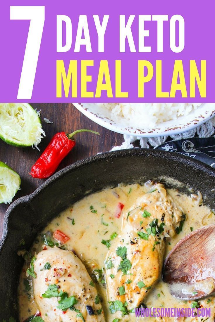7 Day Keto Meal Plan -   15 diet Protein losing weight
 ideas