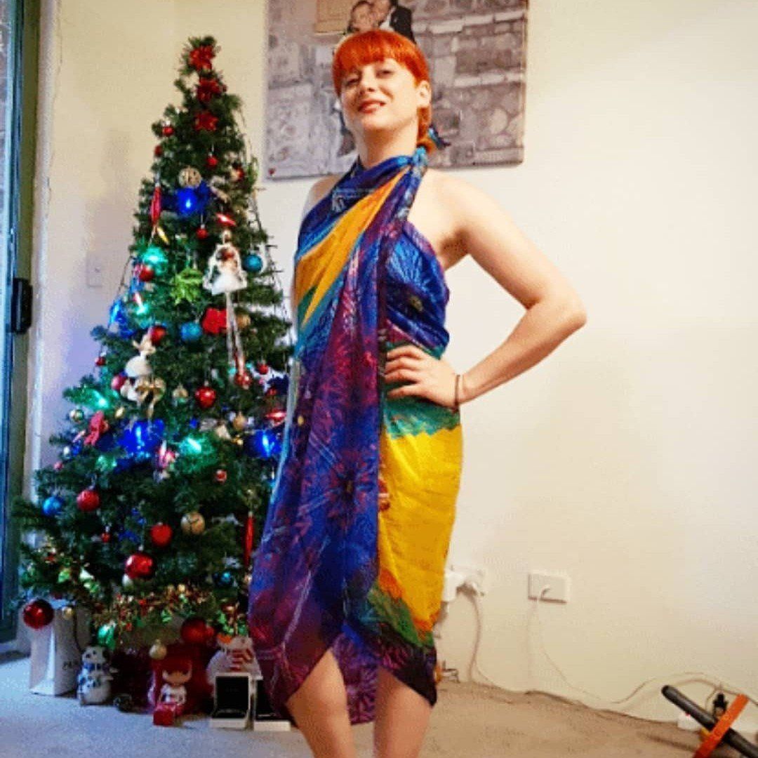 Macaw Tropical Festival Scarf, Women Gift, Bird Scarf, Boho vest & shawl, versatile over dress kaftan, bandana, turban, bright sarong -   15 dress Silk christmas gifts
 ideas