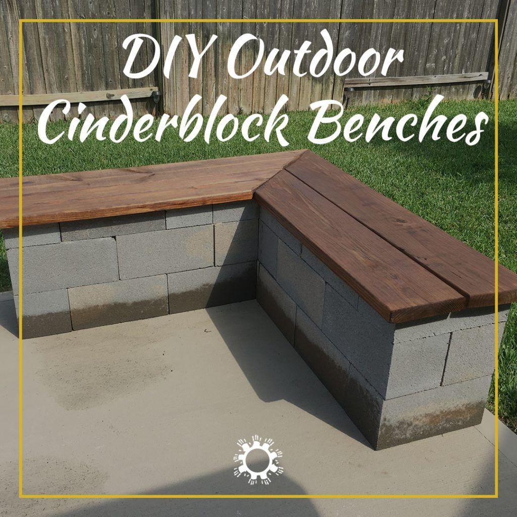 Cinderblock Outdoor Benches -   15 garden design Patio outdoor benches
 ideas