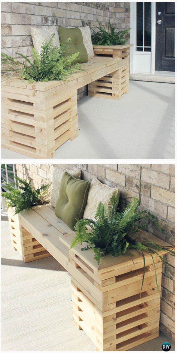 DIY OUTDOOR GARDEN BENCH IDEAS -   15 garden design Patio outdoor benches
 ideas