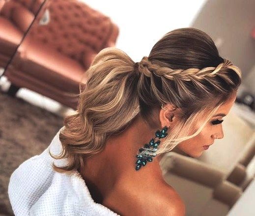 30 adorable ponytail hairstyle -   15 hair Updos long
 ideas